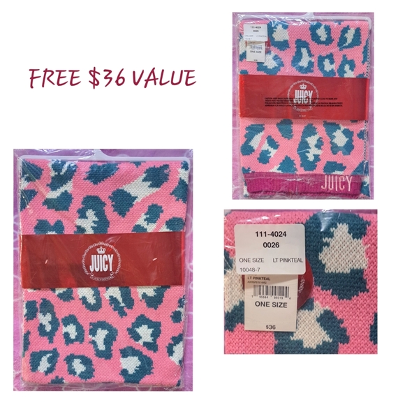 🎁FREE GIFT WITH PURCHASE 🆕️JUICY COUTURE ROYAL SWEATER *SCARF OPTION - Picture 5 of 15
